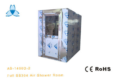 Chuveiro de ar automático completo da sala de limpeza SUS304 para 4 pessoas com sopro de três lados