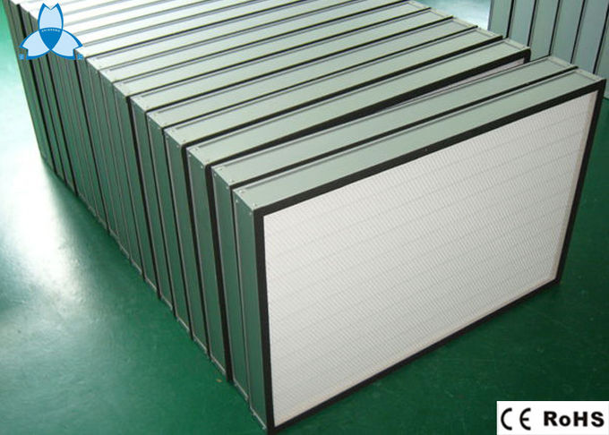 Filtro de alumínio H14 para o armário do fluxo laminar, quartos desinfetados de Hepa do quadro 0