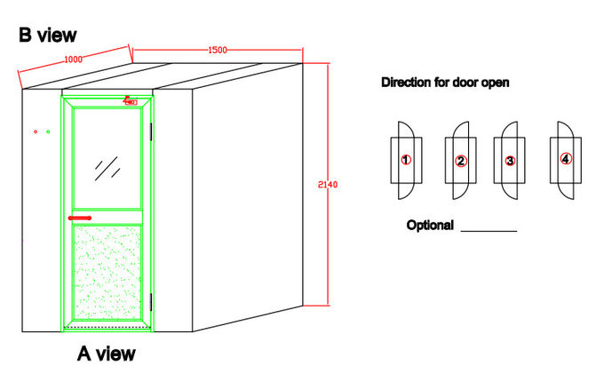 O PLC controla a banheiro com chuveiro de aço inoxidável do ar do quarto desinfetado com a máquina da mola do álcool 2