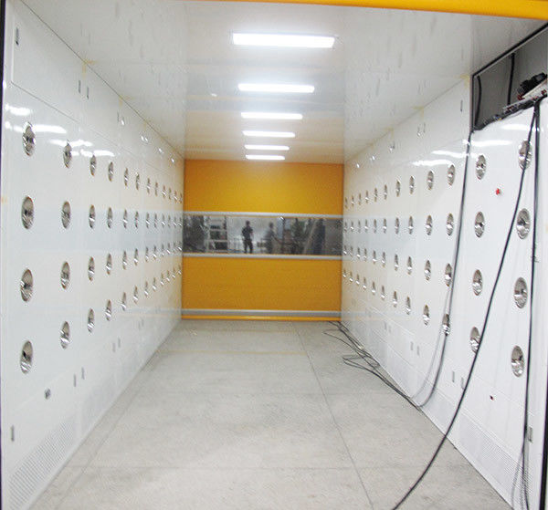 Túnel do chuveiro de ar puro do OEM com as auto portas altas do obturador da velocidade rápida pelo sensor de radar 1