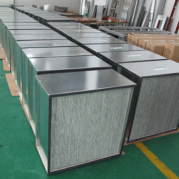 Filtro de ar galvanizado do de alta capacidade HEPA do quadro com classe de alumínio do separador H13 1