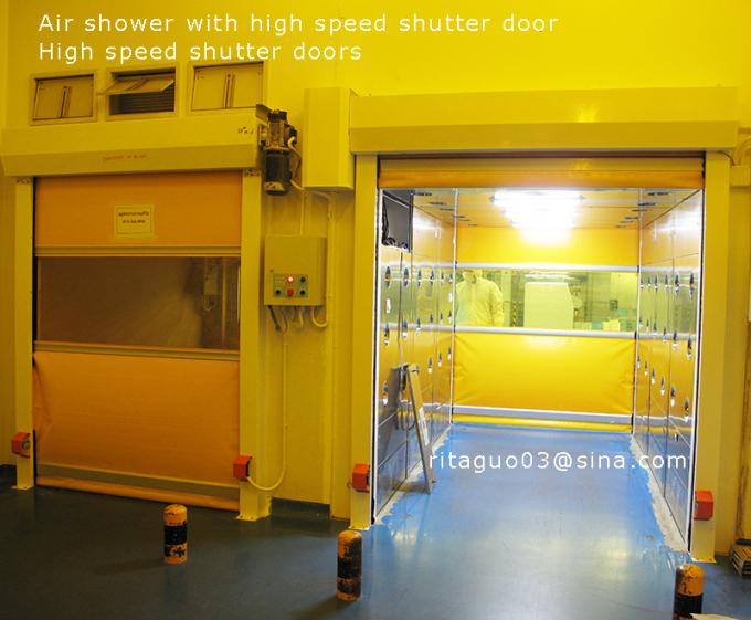 Chuveiro de ar grande da sala de limpeza da carga 400W com porta do obturador, filtro de HEPA 4