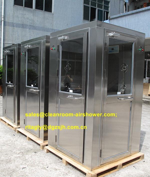 Sala de limpeza elétrica industrial do chuveiro de ar do fechamento para a bio planta farmacêutica ao Chile 0
