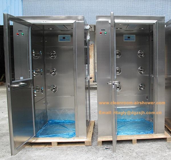 Sala de limpeza elétrica industrial do chuveiro de ar do fechamento para a bio planta farmacêutica ao Chile 1