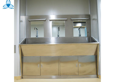 Três armários de lavagem da bacia do banheiro da mão dos espelhos com indução automática de três posições