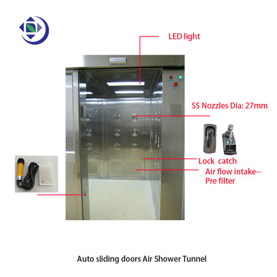 comprar Uma casa de banho com chuveiro do ar do espelho SS304 da pessoa com sopro do lado da luz UV três online manufacture