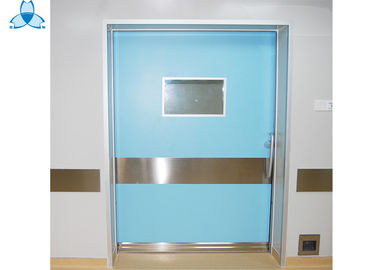 comprar Porta de balanço da porta da folha do hospital única com selo de ar e característica à prova de fogo online manufacture