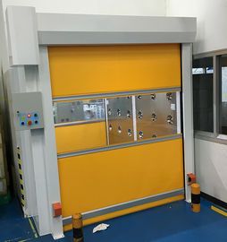 comprar O túnel do chuveiro de ar da carga de W1800mm com as portas do obturador da velocidade rápida para para a empilhadeira, pó revestiu o material de aço online manufacture