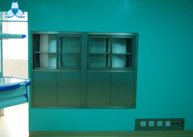 comprar Armários de medicina feitos sob encomenda limpos do ar do hospital, armário de medicina de aço inoxidável encaixado anodizado online manufacture