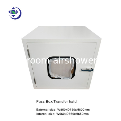 comprar Capa de transferência de caixa de passagem de sala limpa revestida com aço em pó em tamanho W650xD650xH660mm online manufacture