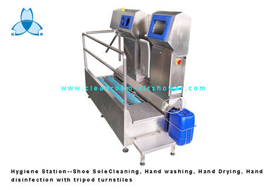 comprar Estação da higiene, única limpeza da sapata SS304/arruela da mão/desinfecção da mão para a fábrica do alimento online manufacture