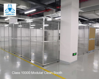 comprar Estrutura de alumínio do equipamento do quarto desinfetado da classe 10000 FFU com portas deslizantes/cabine limpa farmacêutica online manufacture