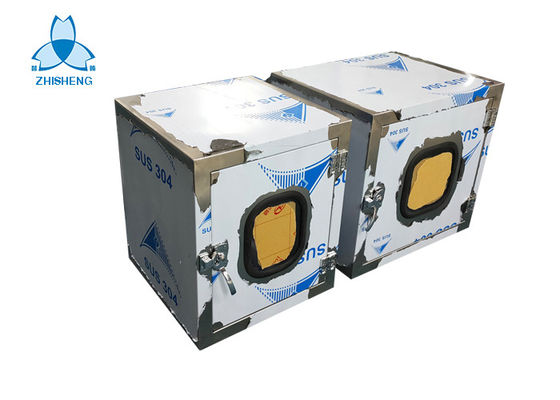 comprar 304 de aço inoxidável caixa de passagem estática do quarto desinfetado com porta encaixada online manufacture