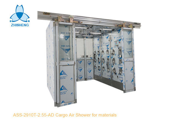 comprar Túnel de aço inoxidável do chuveiro de ar de 304 cargas com as 4 auto portas deslizantes da folha online manufacture