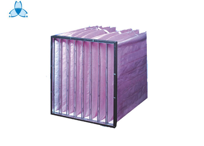 Quadro cor-de-rosa da liga de alumínio de filtro de ar F7, 6 filtros do alimentador do ar dos bolsos 0