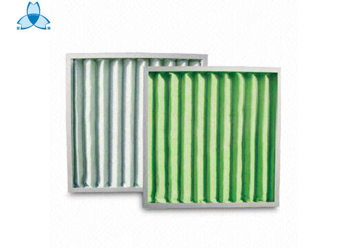 De G3 G4 do poliéster do ar do purificador filtro sintético pre, sistema plissado painel Prefilters do filtro de ar da fibra 0