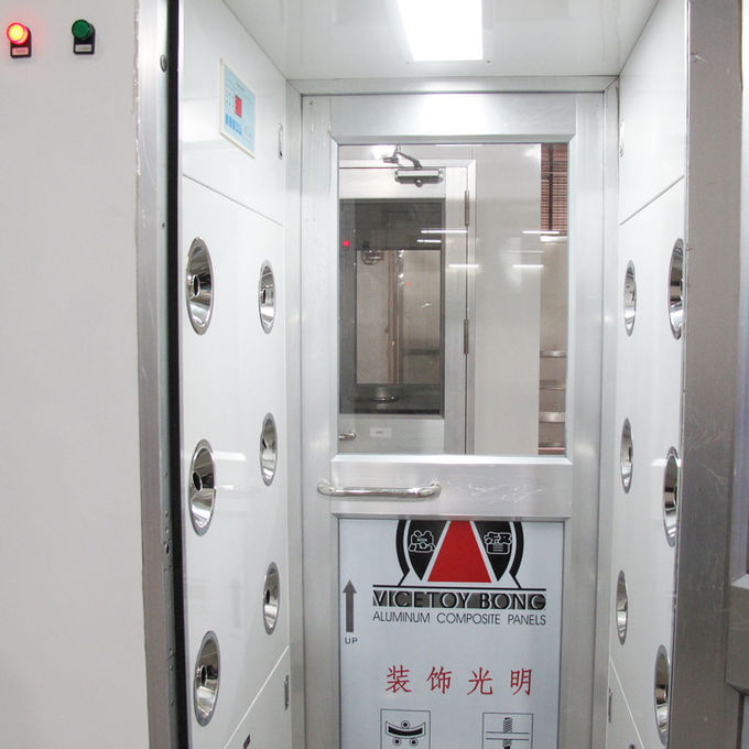 Chuveiro de ar de sopro bilateral do quarto desinfetado com as portas de alumínio manuais para uma pessoa 1