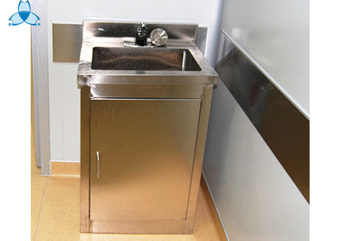 Tanque de lavagem durável do hospital, armário ereto livre da bacia da única bacia 2