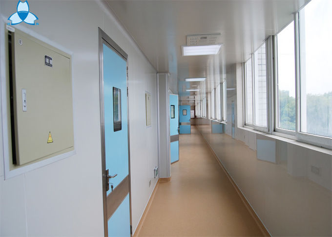 Filtro de ar manual do hospital do balanço, única porta da sala de hospital da folha com janela de visão 2
