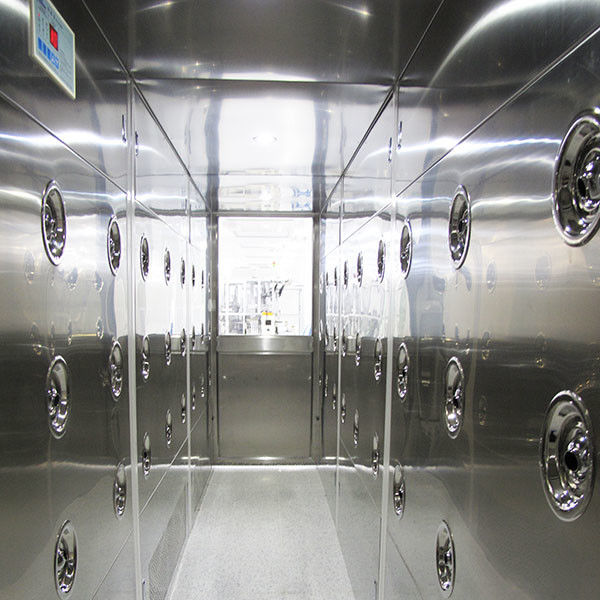 Túnel do chuveiro de ar de 90 pessoais da volta do grau, equipamentos do quarto desinfetado com material de aço pintado 1