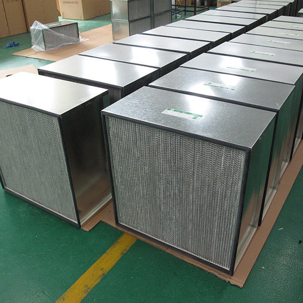Filtro de ar galvanizado do de alta capacidade HEPA do quadro com classe de alumínio do separador H13 0