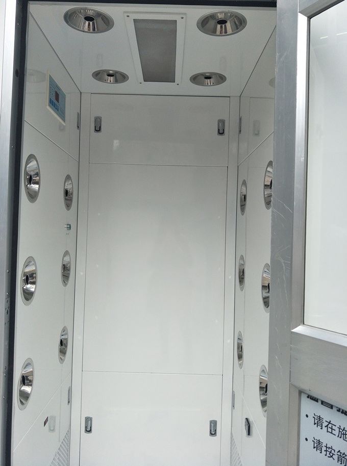 Porta de alumínio de sopro dobro W1400xD1000xH2100mm do chuveiro de ar da sala de limpeza única 3